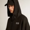 Hanorac negru cu glugă Hanorac negru cu glugă