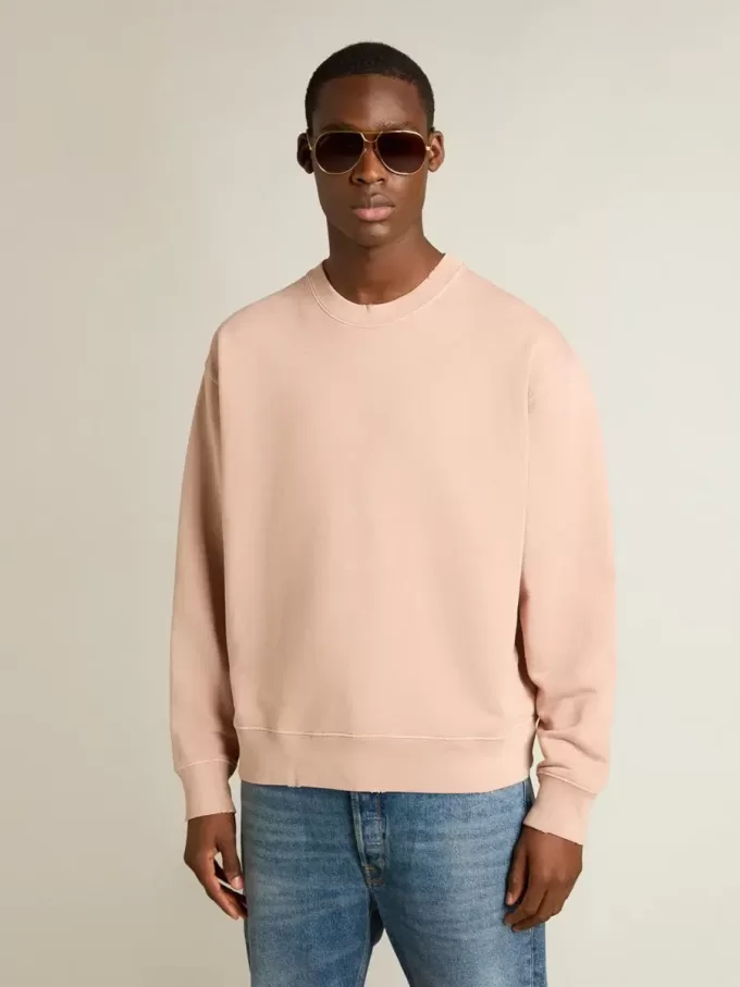 Hanorac roz pudrat cu logo inversat pe spate – Jersey Capsule Hanorac roz pudrat cu logo inversat pe spate – Jersey Capsule