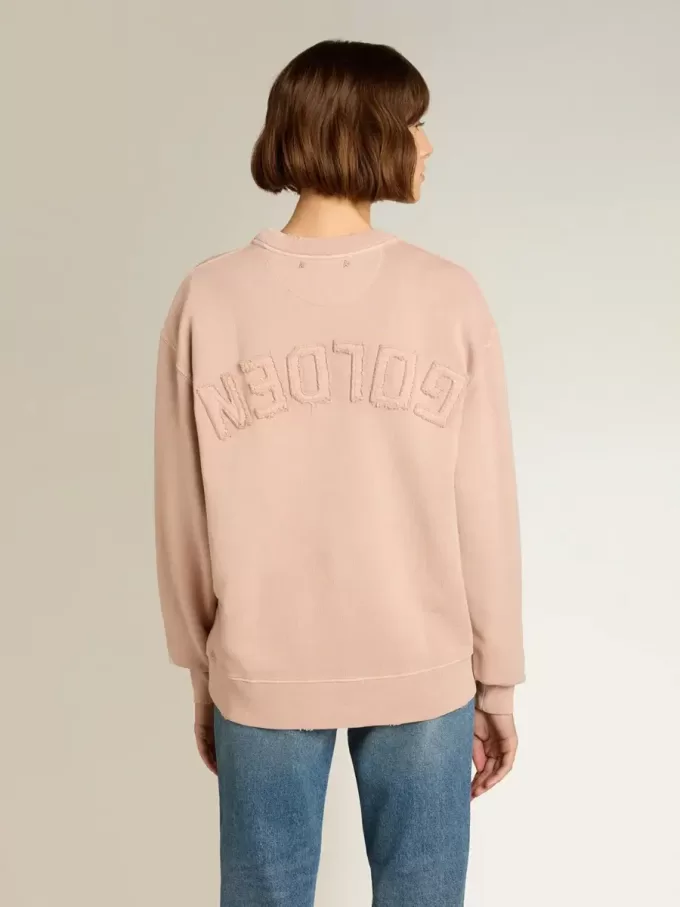 Hanorac roz pudrat cu logo inversat pe spate – Jersey Capsule Hanorac roz pudrat cu logo inversat pe spate – Jersey Capsule
