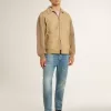 Hanorac unisex cu guler rotund, de culoare roz vechi, cu imprimeu verde cu logo