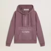 Hanorac unisex din bumbac mov cu imprimeu pe față Hanorac unisex din bumbac mov cu imprimeu pe față
