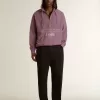 Hanorac unisex din bumbac mov cu imprimeu pe față Hanorac unisex din bumbac mov cu imprimeu pe față
