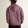 Hanorac unisex din bumbac mov cu imprimeu pe față Hanorac unisex din bumbac mov cu imprimeu pe față