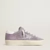 Hi Star pentru femei din piele de căprioară violetă cu stea argintie strălucitoare Hi Star pentru femei din piele de căprioară violetă cu stea argintie strălucitoare