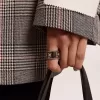 Inel cu bandă în culoarea argintiu antic Inel cu bandă în culoarea argintiu antic