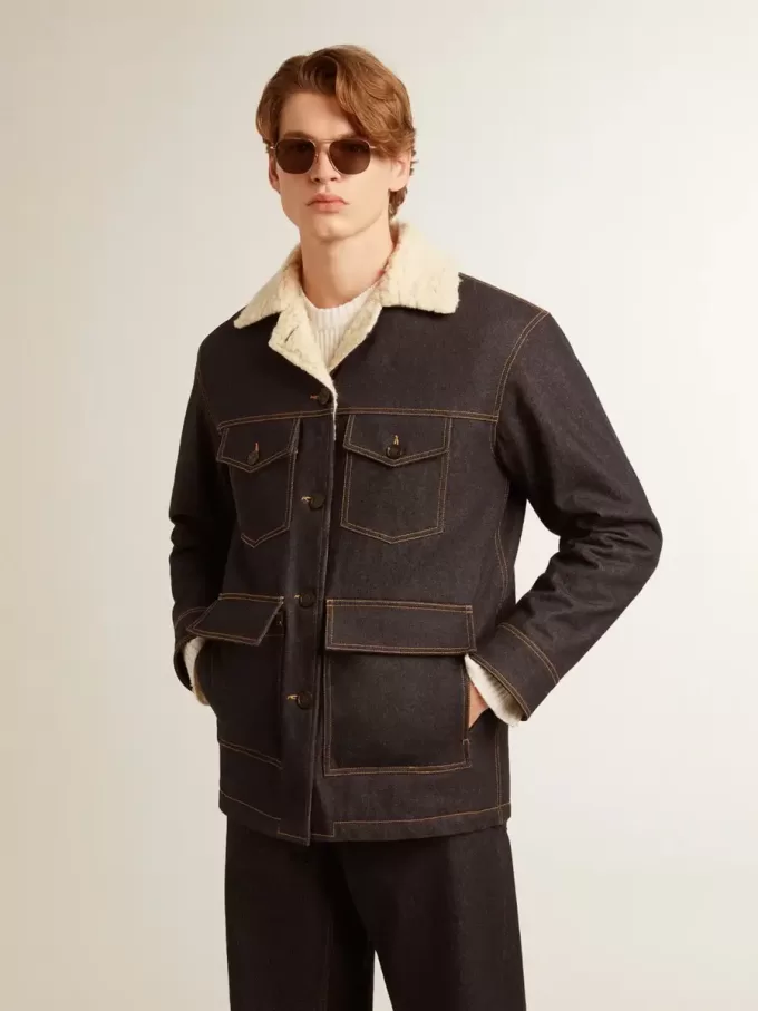 Jacheta din denim pentru bărbați Jacheta din denim pentru bărbați