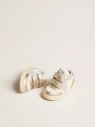 June Junior din piele nappa și inserții din piele metalică cu stea strălucitoare June Junior din piele nappa și inserții din piele metalică cu stea strălucitoare