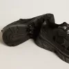 Lightstar pentru bărbați, cu parte superioară din piele neagră și plasă și stea neagră Lightstar pentru bărbați, cu parte superioară din piele neagră și plasă și stea neagră