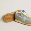 Marathon pentru bărbați, cu parte superioară din nailon albastru deschis și stea albastru pastel Marathon pentru bărbați, cu parte superioară din nailon albastru deschis și stea albastru pastel
