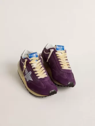 Marathon pentru bărbați, cu parte superioară din nailon violet și stea albă Marathon pentru bărbați, cu parte superioară din nailon violet și stea albă