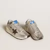 Marathon pentru femei, cu parte superioară din nailon ripstop argintiu și stea neagră Marathon pentru femei, cu parte superioară din nailon ripstop argintiu și stea neagră