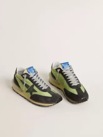 Marathon pentru femei, cu parte superioară din nailon verde și stea neagră Marathon pentru femei, cu parte superioară din nailon verde și stea neagră