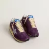 Marathon pentru femei, cu parte superioară din nailon violet și stea albă Marathon pentru femei, cu parte superioară din nailon violet și stea albă