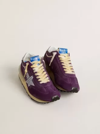 Marathon pentru femei, cu parte superioară din nailon violet și stea albă Marathon pentru femei, cu parte superioară din nailon violet și stea albă