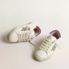 May Young din piele nappa cu stea strălucitoare platinată și talpă magenta May Young din piele nappa cu stea strălucitoare platinată și talpă magenta