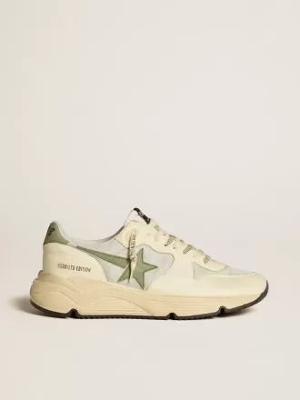 Men’s Running Sole LTD din nailon și piele nappa cu stea din nubuc și bandă la călcâi Men’s Running Sole LTD din nailon și piele nappa cu stea din nubuc și bandă la călcâi