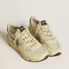 Men’s Running Sole LTD din nailon și piele nappa cu stea din nubuc și bandă la călcâi Men’s Running Sole LTD din nailon și piele nappa cu stea din nubuc și bandă la călcâi