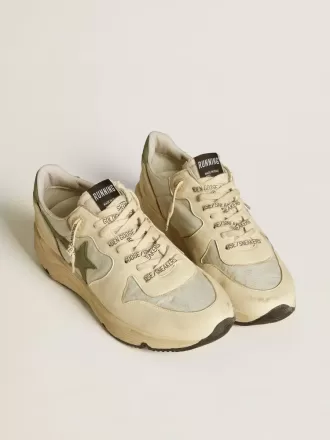 Men’s Running Sole LTD din nailon și piele nappa cu stea din nubuc și bandă la călcâi Men’s Running Sole LTD din nailon și piele nappa cu stea din nubuc și bandă la călcâi