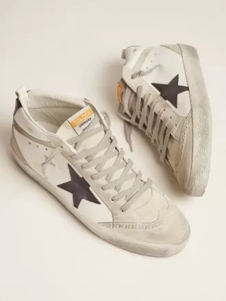 Mid Star alb cu stea neagră pentru bărbați Mid Star alb cu stea neagră pentru bărbați