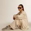 Mid Star din piele de căprioară argintie cu cristale Swarovski și stea din piele de căprioară Mid Star din piele de căprioară argintie cu cristale Swarovski și stea din piele de căprioară
