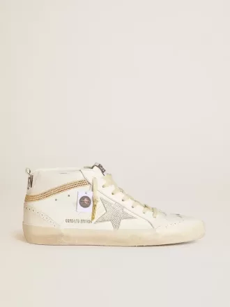 Mid Star LTD cu stea și talpă din piele de căprioară cu cristale Swarovski Mid Star LTD cu stea și talpă din piele de căprioară cu cristale Swarovski