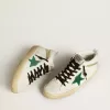 Mid Star pentru femei, cu stea din piele de căprioară verde și călcâi din piele de căprioară roz Mid Star pentru femei, cu stea din piele de căprioară verde și călcâi din piele de căprioară roz