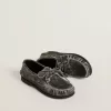 Mocasini Cruise Teen din piele neagră cu efect uzat Mocasini Cruise Teen din piele neagră cu efect uzat