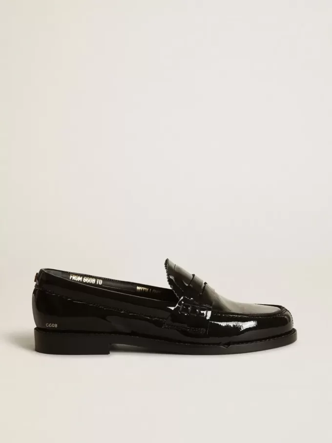 Mocasini Jerry din piele lăcuită neagră Mocasini Jerry din piele lăcuită neagră