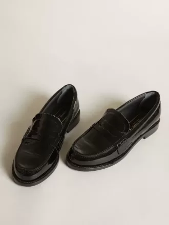 Mocasini Jerry din piele lăcuită neagră Mocasini Jerry din piele lăcuită neagră