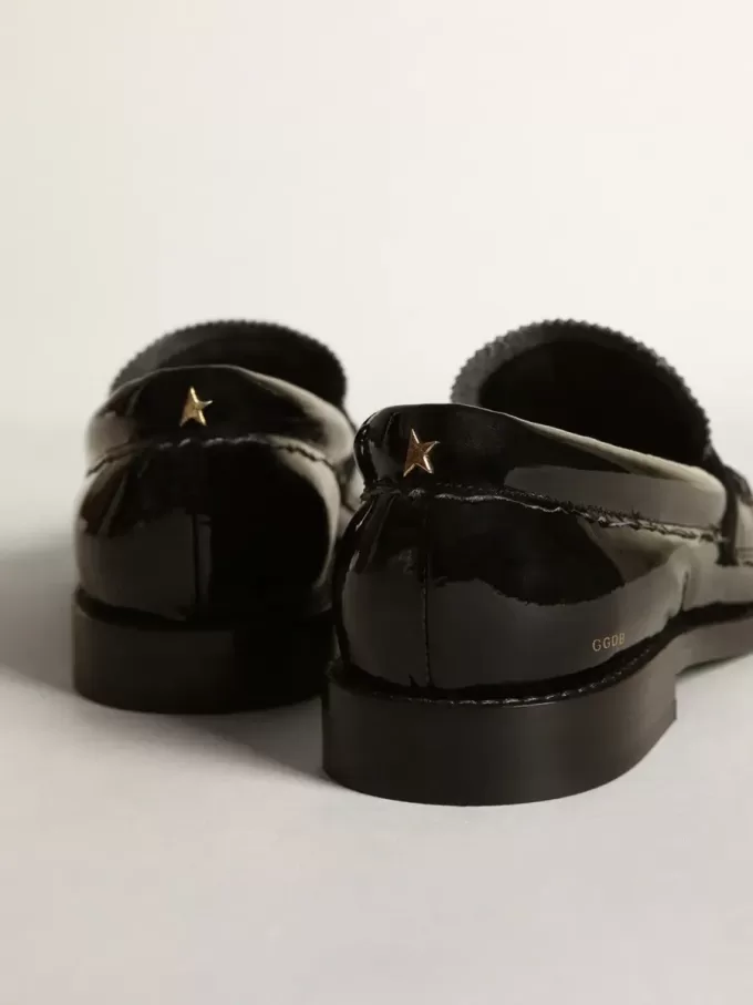 Mocasini Jerry din piele lăcuită neagră Mocasini Jerry din piele lăcuită neagră