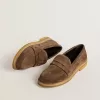 Mocasini Jerry pentru bărbați din piele de căprioară gri porumbel Mocasini Jerry pentru bărbați din piele de căprioară gri porumbel