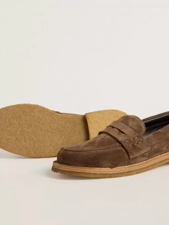 Mocasini Jerry pentru bărbați din piele de căprioară gri porumbel Mocasini Jerry pentru bărbați din piele de căprioară gri porumbel