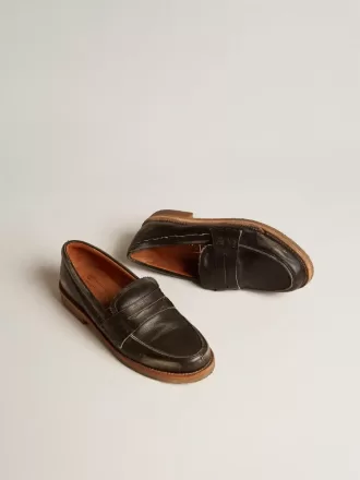 Mocasini Jerry pentru bărbați din piele neagră
