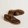 Mocasini Jerry pentru femei din piele de ponei cu imprimeu leopard Mocasini Jerry pentru femei din piele de ponei cu imprimeu leopard