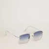 Model aviator Sunframe Roger cu ramă argintie Model aviator Sunframe Roger cu ramă argintie
