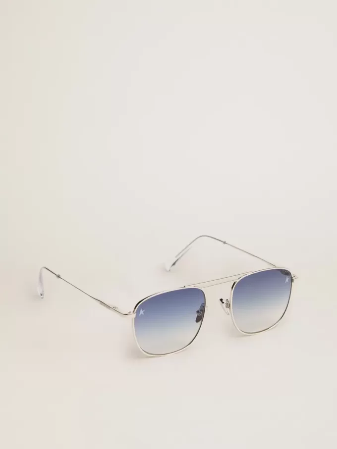 Model aviator Sunframe Roger cu ramă argintie Model aviator Sunframe Roger cu ramă argintie