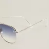 Model aviator Sunframe Roger cu ramă argintie Model aviator Sunframe Roger cu ramă argintie