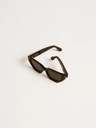 Ochelari de soare de formă dreptunghiulară, cu ramă și lentile negre Ochelari de soare de formă dreptunghiulară, cu ramă și lentile negre