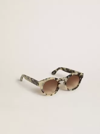 Ochelari de soare în stil Cameron cu model din coajă de broască țestoasă