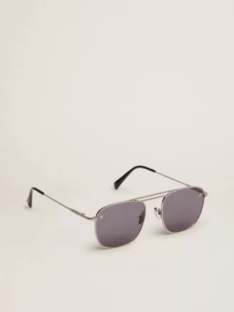 Ochelari de soare Roger aviator cu ramă neagră și lentile negre