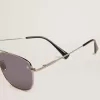 Ochelari de soare Roger aviator cu ramă neagră și lentile negre Ochelari de soare Roger aviator cu ramă neagră și lentile negre