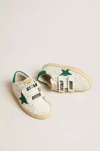 Old School Teen cu stea din piele de căprioară verde și bandă pe călcâi Old School Teen cu stea din piele de căprioară verde și bandă pe călcâi