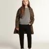 Palton pentru fete, cu un singur rând de nasturi, din lână, cu imprimeu animalier jacquard Palton pentru fete, cu un singur rând de nasturi, din lână, cu imprimeu animalier jacquard