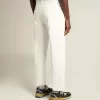 Pantaloni albi din denim pentru bărbați Pantaloni albi din denim pentru bărbați