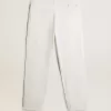 Pantaloni albi din denim pentru bărbați Pantaloni albi din denim pentru bărbați