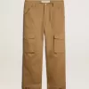 Pantaloni cargo bej kaki Pantaloni cargo bej kaki