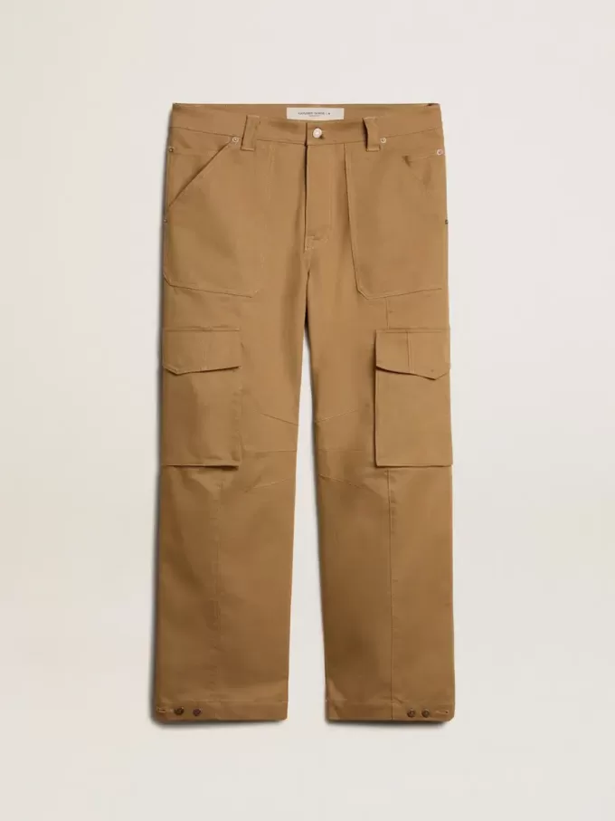 Pantaloni cargo bej kaki Pantaloni cargo bej kaki