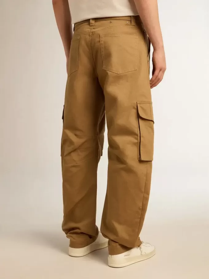 Pantaloni cargo bej kaki Pantaloni cargo bej kaki
