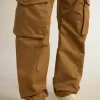 Pantaloni cargo bej kaki Pantaloni cargo bej kaki