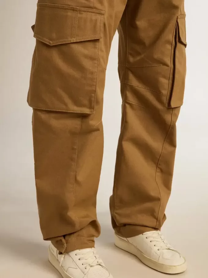 Pantaloni cargo bej kaki Pantaloni cargo bej kaki